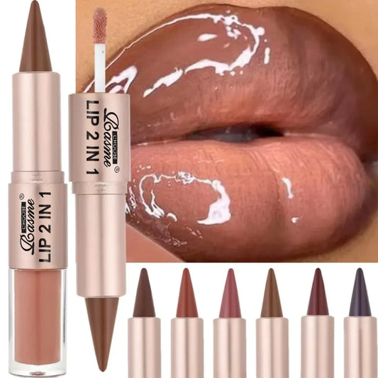 Dual Ended Gradient Lip Liner and Gloss