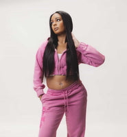 Cœur Noir Embroidery Jogger Set