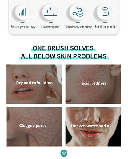 Waterproof Facial Cleansing Brush – Private Label Electric Silicone Sonic Face Cleanser