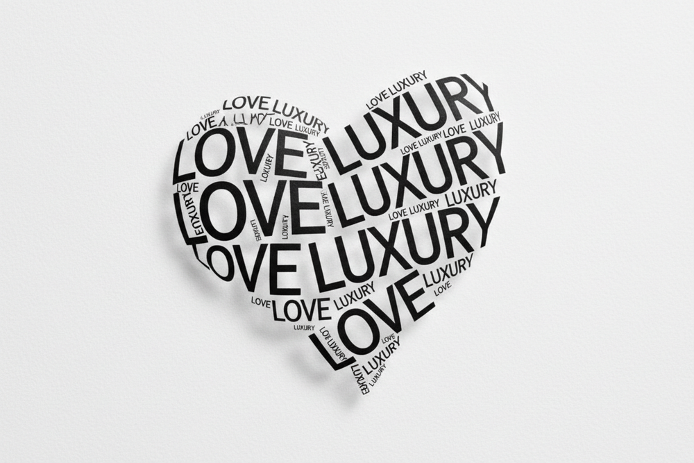 make the heart using the words